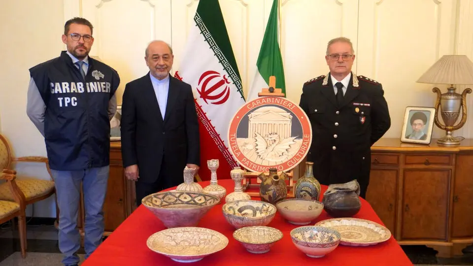 بازگشت ۱۳ اثر تاریخی هزاره دوم پیش از میلاد از ایتالیا به ایران