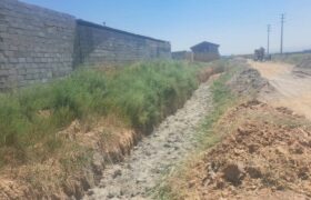 تداوم اجرای کانال سنگی ۳۵ متری صنعتگران