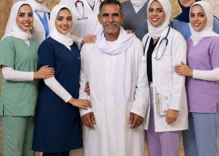 کارگر مصری با تلاش ۳۵ ساله، ۸ دختر پزشک تربیت کرد