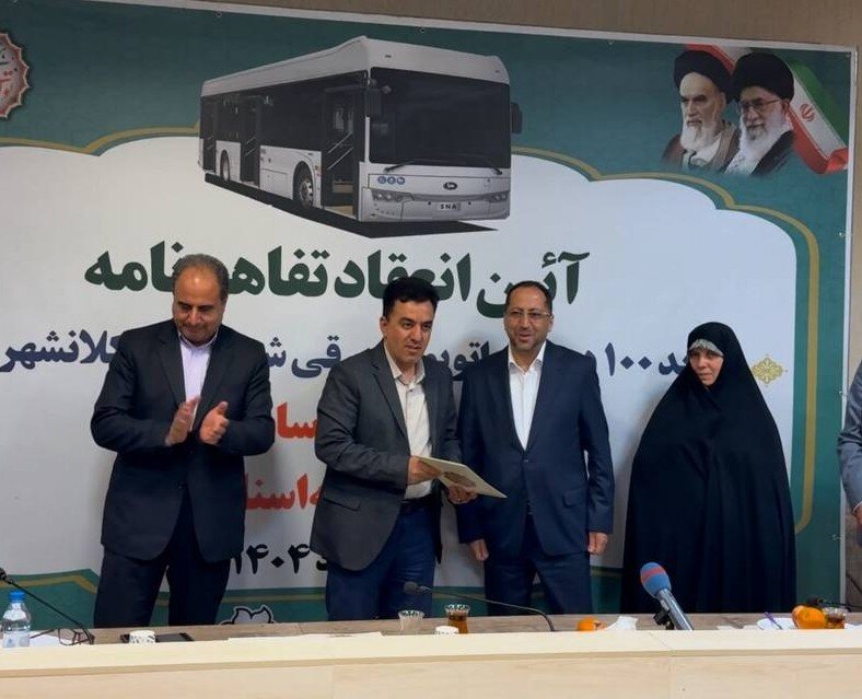 امضای تفاهم نامه خرید ۱۲۰ اتوبوس برقی 