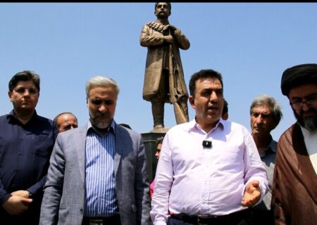 تندیس سردارملی در تبریز رونمایی شد