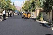 آسفالت‌ریزی یکهزار و ۲ تنی در معابر سطح حوزه شهرداری منطقه ۲