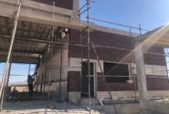 اجرای نمای ساختمان آتش نشانی توسط شهرداری منطقه ۶ تبریز