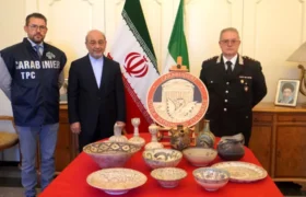 بازگشت ۱۳ اثر تاریخی هزاره دوم پیش از میلاد از ایتالیا به ایران