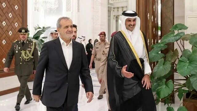 پزشکیان با امیر قطر دیدار کرد
