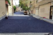 آسفالت ریزی کوی ماندانا توسط شهرداری منطقه ۲