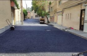 آسفالت ریزی کوی ماندانا توسط شهرداری منطقه ۲