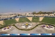 فرش گل، زیر پای ساکنان خاوران؛ تلفیقی از رنگ و آرامش در فصل برگریزان