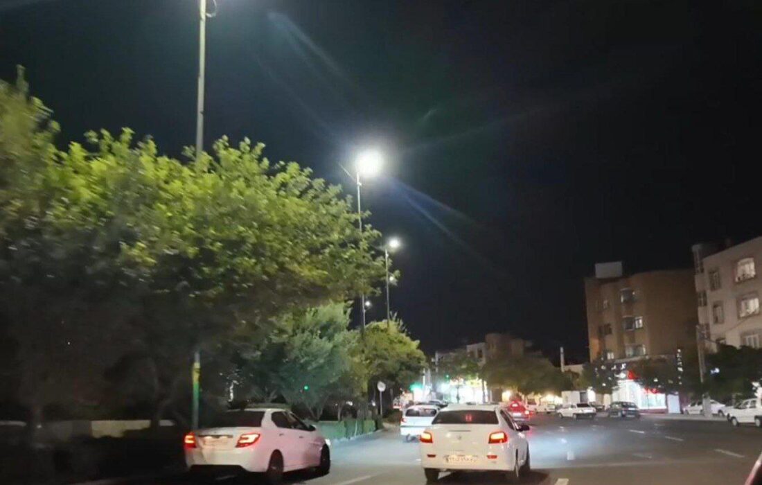 روشنایی پایدار مسیر ۴ کیلومتری چایکنار تبریز با ۱۲۰ چراغ LED فوق کم مصرف