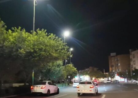 روشنایی پایدار مسیر ۴ کیلومتری چایکنار تبریز با ۱۲۰ چراغ LED فوق کم مصرف