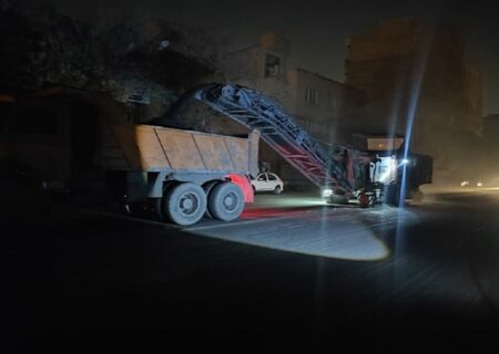 آسفالت‌ریزی ۷ هزار و ۶۶۶ تنی در ۴۵ محله و معبر شهری طی هفته گذشته