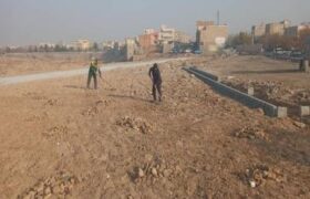 آغاز عملیات احداث فضای سبز ۱٫۵ هکتاری در غرب تبریز