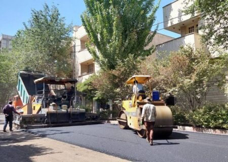 توزیع ۵۵۰ تن آسفالت‌ در معابر و محلات حوزه شهرداری منطقه ۳ تبریزدر طول هفته گذشته