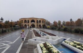 شاه‌گلی تبریز در آغوش باران پاییزی