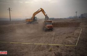 آغاز ساخت مخزن هزار مترمکعبی ذخیره آب در فاز۲ خاوران