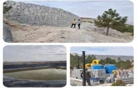 بهره‌برداری از مخزن آبی ژئوممبران در تفرجگاه “ائل‌باغی”