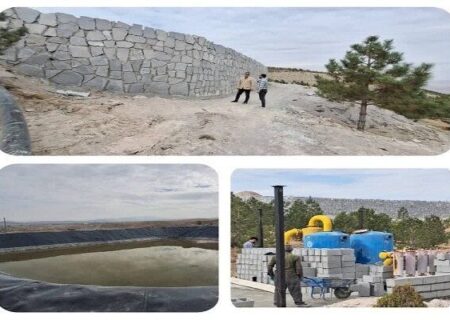 بهره‌برداری از مخزن آبی ژئوممبران در تفرجگاه “ائل‌باغی”