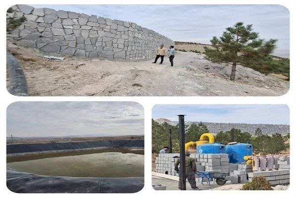 بهره‌برداری از مخزن آبی ژئوممبران در تفرجگاه “ائل‌باغی”