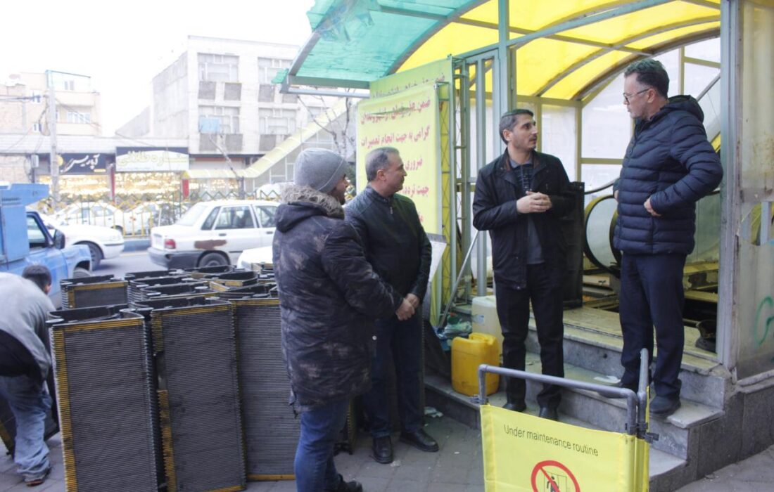 اجرای تعمیرات اساسی پلهای مکانیزه مقابل کلینیک شیخ الرئیس و آبرسان