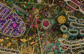 عکسی واقعی و خیره‌کننده از داخل یک سلول زنده انسانی!