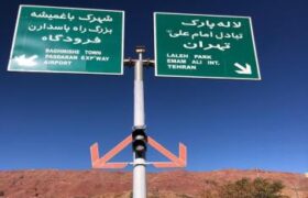 نصب چراغ‌های سولار چشمک‌زن در اتوبان پاسداران و جاده تهران