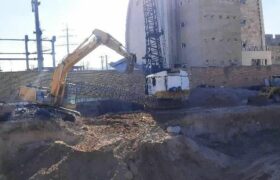 تداوم خاکبرداری پروژه مسکن ۱۹۲ واحدی شهرک یاغچیان