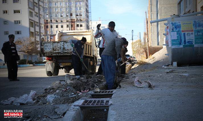 آغاز طرح پاکسازی و لایروبی آبروهای سطحی در منطقه ۹ تبریز