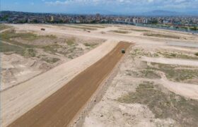 تداوم زیرسازی خیابان ۴۵متری و معابر اراضی میدان تیر