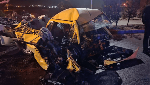 تصادف زنجیره‌ای در شهر جدید سهند با ۲ فوتی و ۴ مصدوم