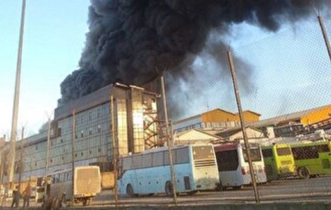 وقوع آتش سوزی در کارخانه کاله آمل