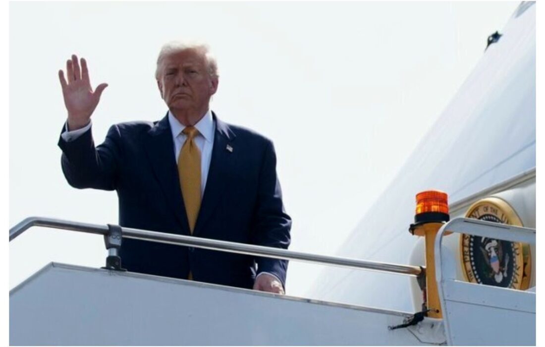 هواپیمای ترامپ فرود اضطراری کرد!