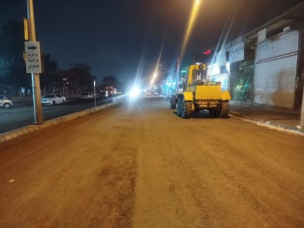 تداوم ساماندهی مسیر خیابان میدان بزرگ میوه و تره‌بار تبریز