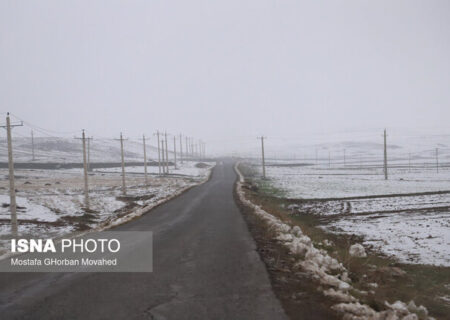 تداوم بارش برف در جاده‌های آذربایجان‌شرقی