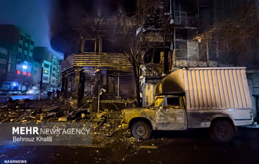 آسیب اغتشاشگران به ۶۰ بانک و ۵۰ خودروی آتش‌نشانی