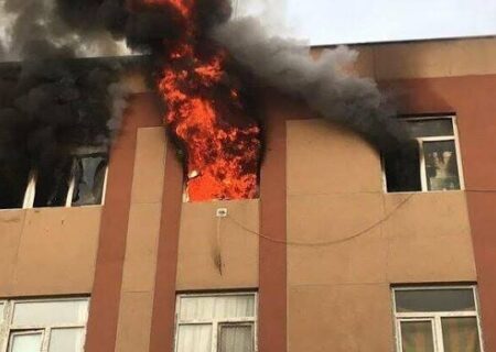 آتش‌سوزی یک واحد آپارتمان در شهر میانه