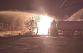 آتش سوزی در شرکت نیک گاز