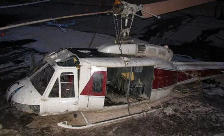 سقوط بالگرد ارتش در درچه اصفهان