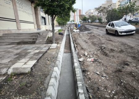 ساماندهی معابر خیابان شهید کربلایی کوی نصر منطقه ۵ تبریز