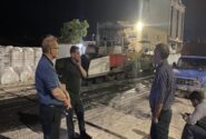 شروع عملیات شبانه آسفالت بیندر باند کندرو جاده تهران