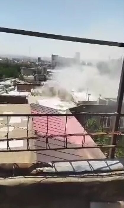 دو مصدوم در آتش سوزی بازار کفاشان تبریز