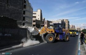 تعریض بلوار ملاصدرای جنوبی با تملک و تخریب ۲ ملک مسکونی