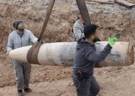 موشکی که ۲۰ متر داخل خاک فرو رفت، اما منفجر نشد!