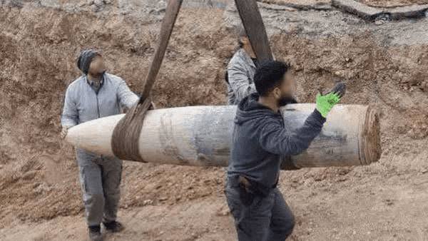 موشکی که ۲۰ متر داخل خاک فرو رفت، اما منفجر نشد!