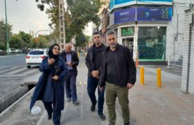 بازدید میدانی شهردار منطقه ۸ تبریز از معابر تاریخی و پروژه‌های عمرانی مرکز شهر
