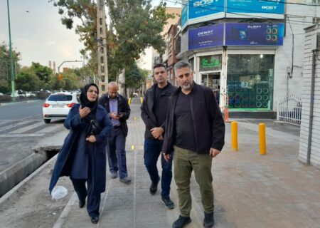 بازدید میدانی شهردار منطقه ۸ تبریز از معابر تاریخی و پروژه‌های عمرانی مرکز شهر